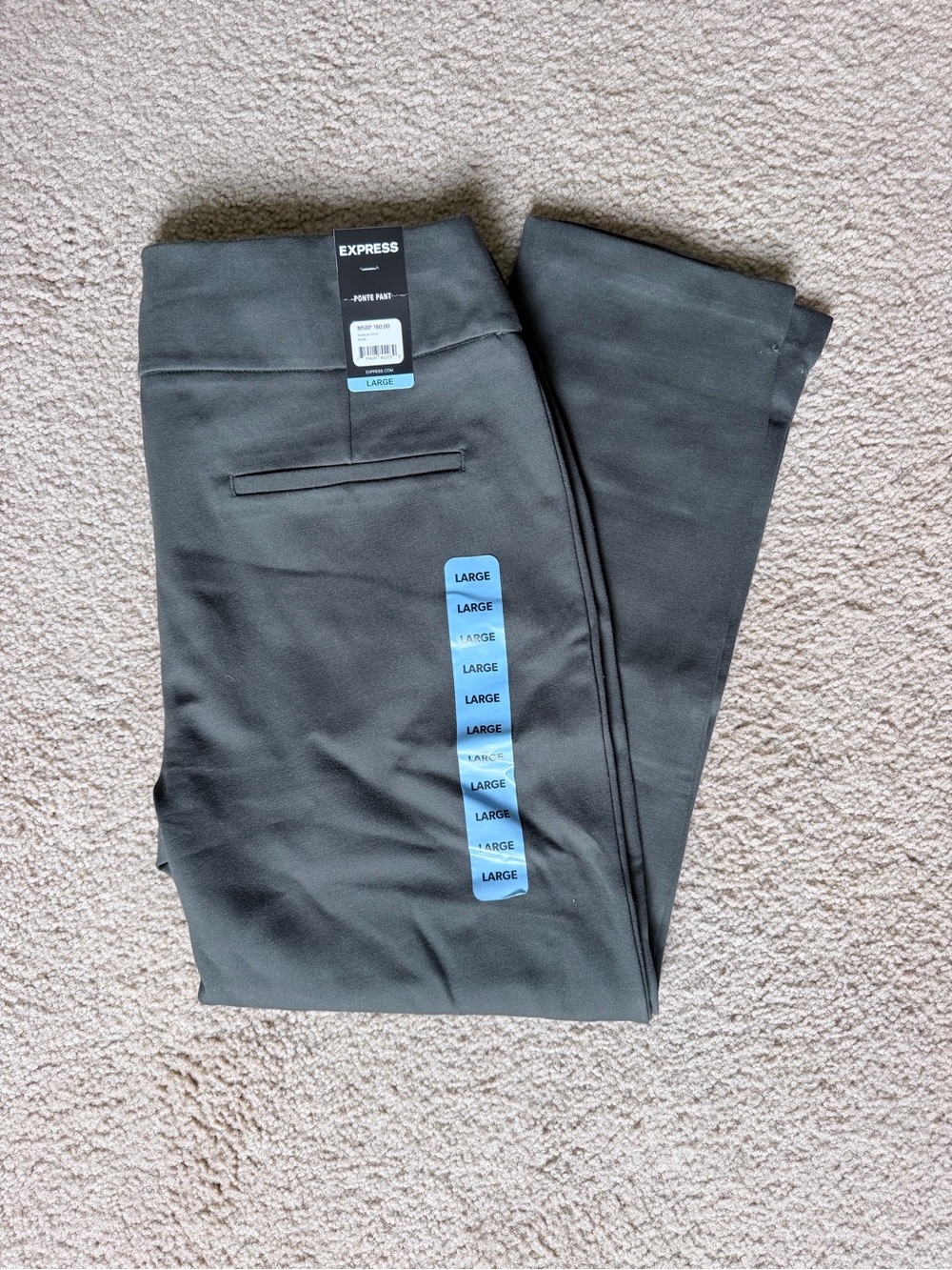 Express Green Ponte Pants - Large